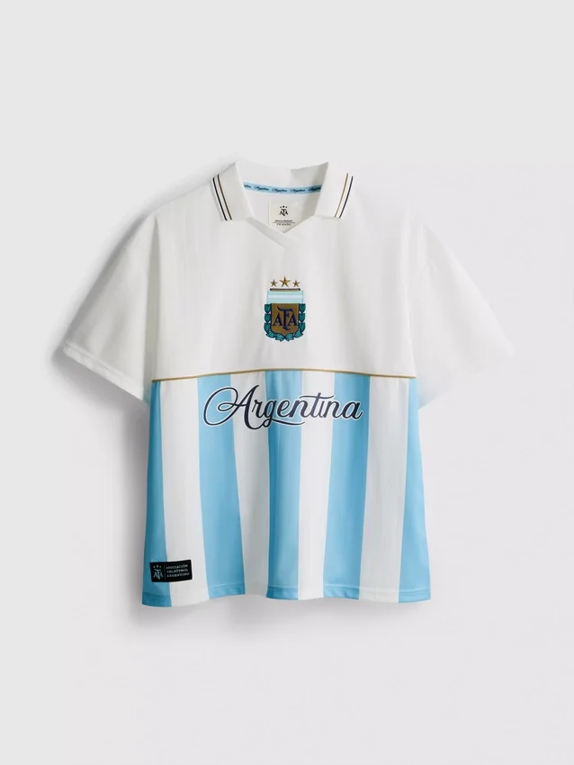 Argentina collared soccer jersey