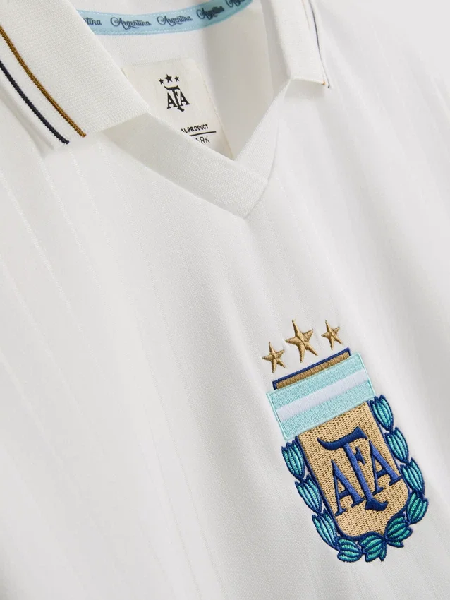 Argentina collared soccer jersey