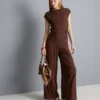 Asymmetric crinkle top