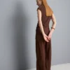 Asymmetric crinkle top