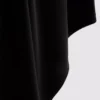 Asymmetric jersey midi skirt