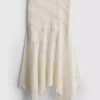 Asymmetrical hem lace skirt