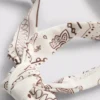 Bandana-print halter-neck bikini top