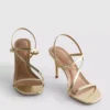 Barely there heeled sandals