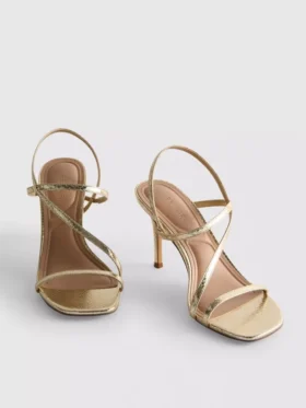 Barely there heeled sandals