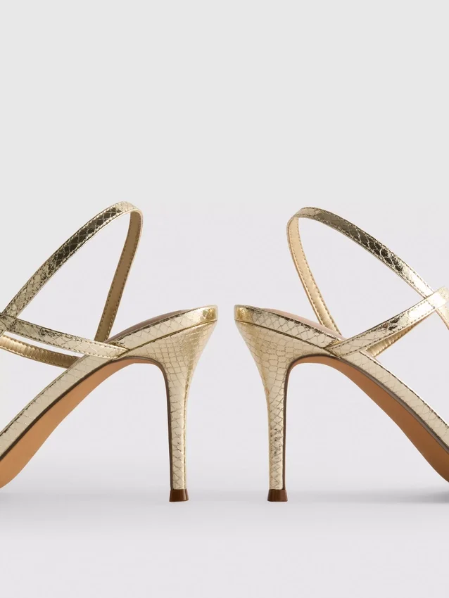 Barely there heeled sandals