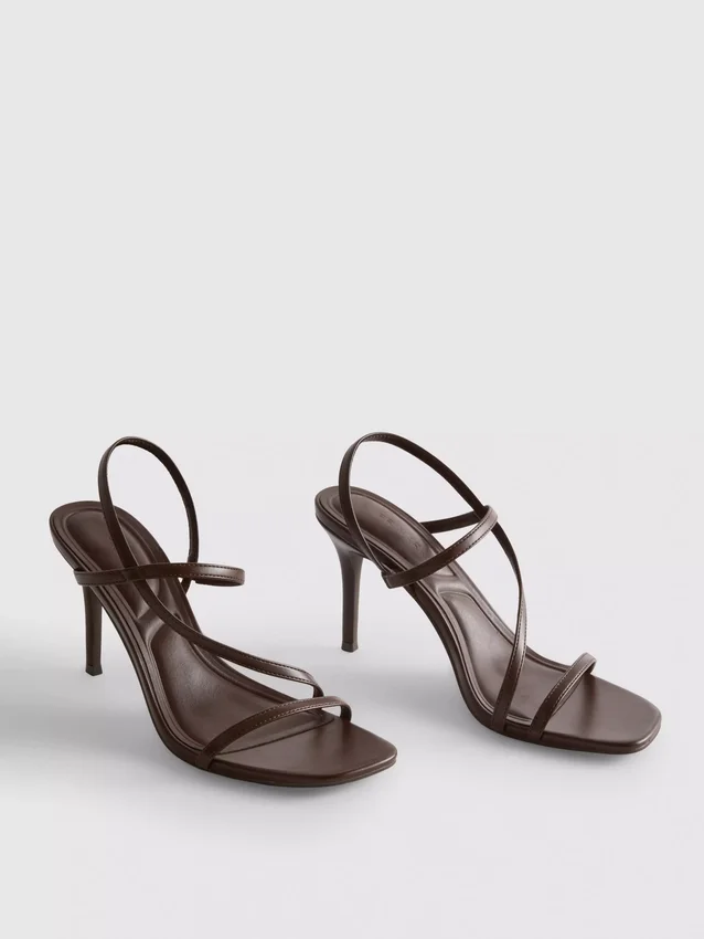 Barely there heeled sandals