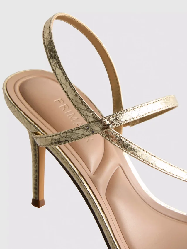 Barely there heeled sandals