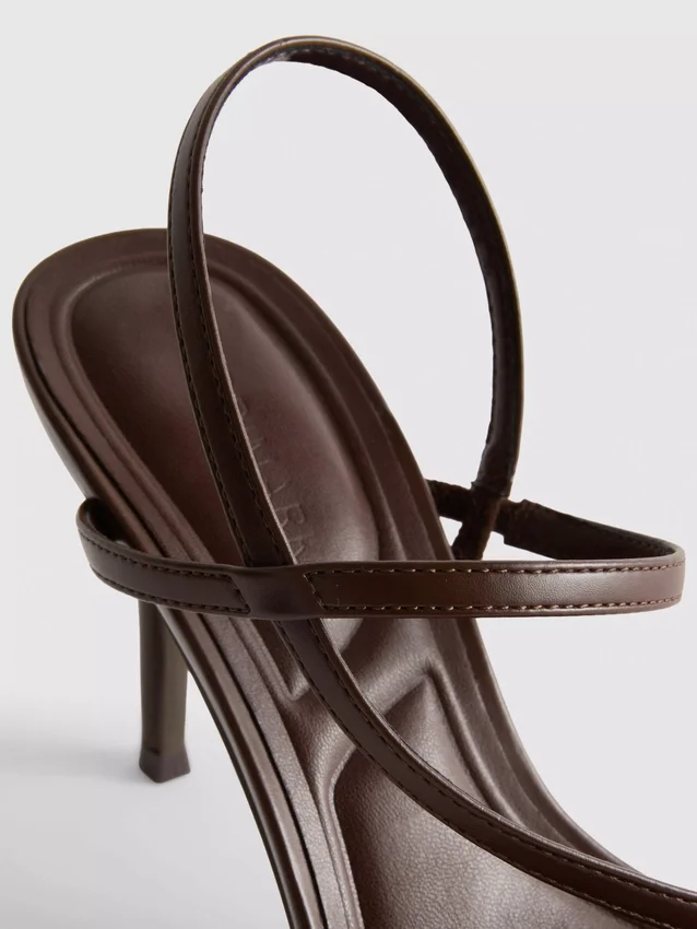 Barely there heeled sandals