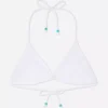 Bead detail crochet bikini top