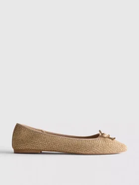 Beaded ballerina flats