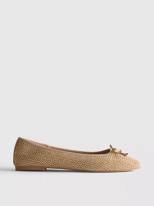 Beaded ballerina flats