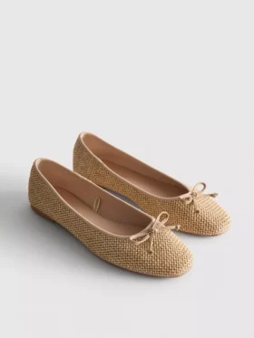 Beaded ballerina flats