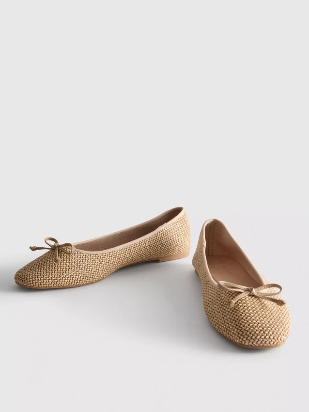 Beaded ballerina flats