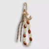 Beaded charm keychain