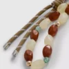 Beaded charm keychain