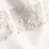 Beaded pearl bride swimsuit