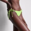 Beaded side-tie bikini bottoms