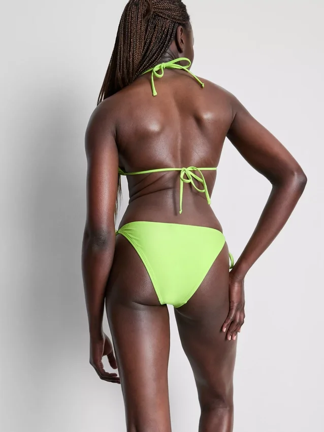 Beaded side-tie bikini bottoms