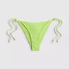Beaded side-tie bikini bottoms