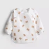 Bear graphic coverall bib
