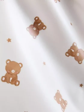 Bear graphic coverall bib