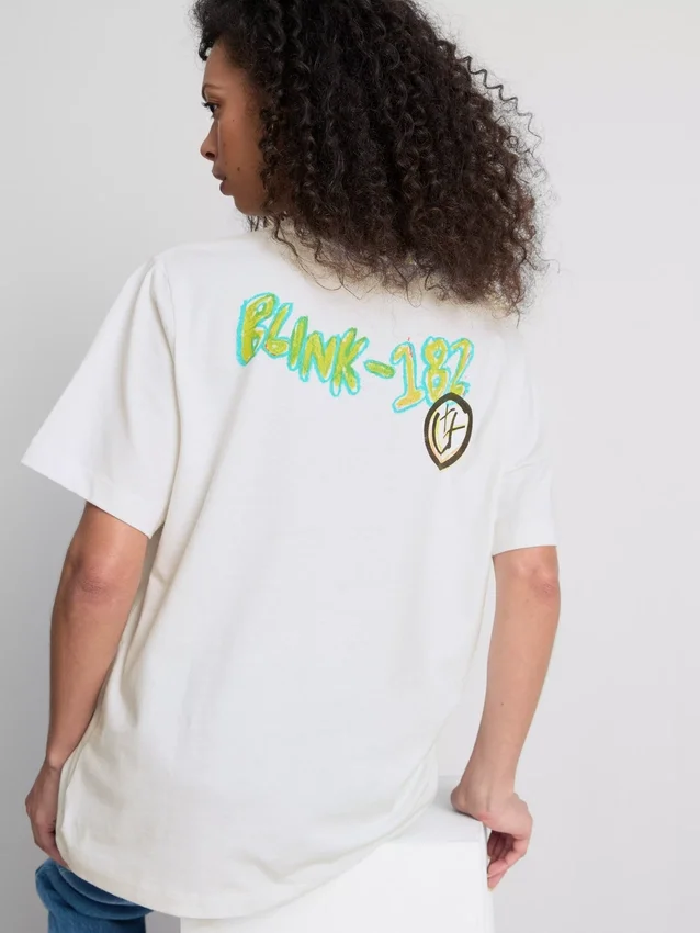 Blink 182 cotton relaxed logo tee