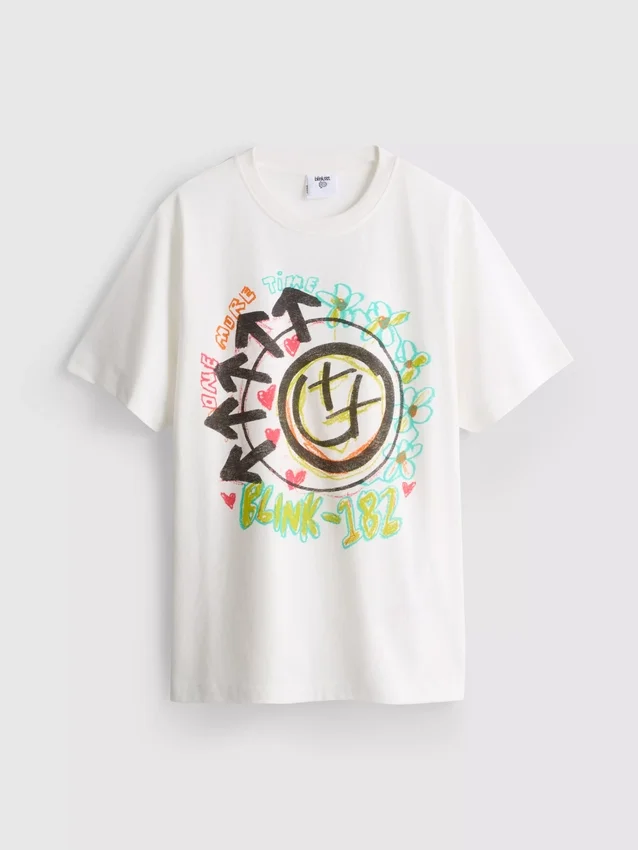 Blink 182 cotton relaxed logo tee