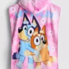 Bluey hooded terry cloth poncho