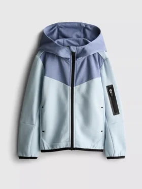 Bonded zip hoodie