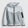 Bonded zip hoodie