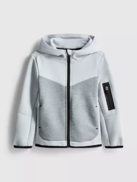 Bonded zip hoodie