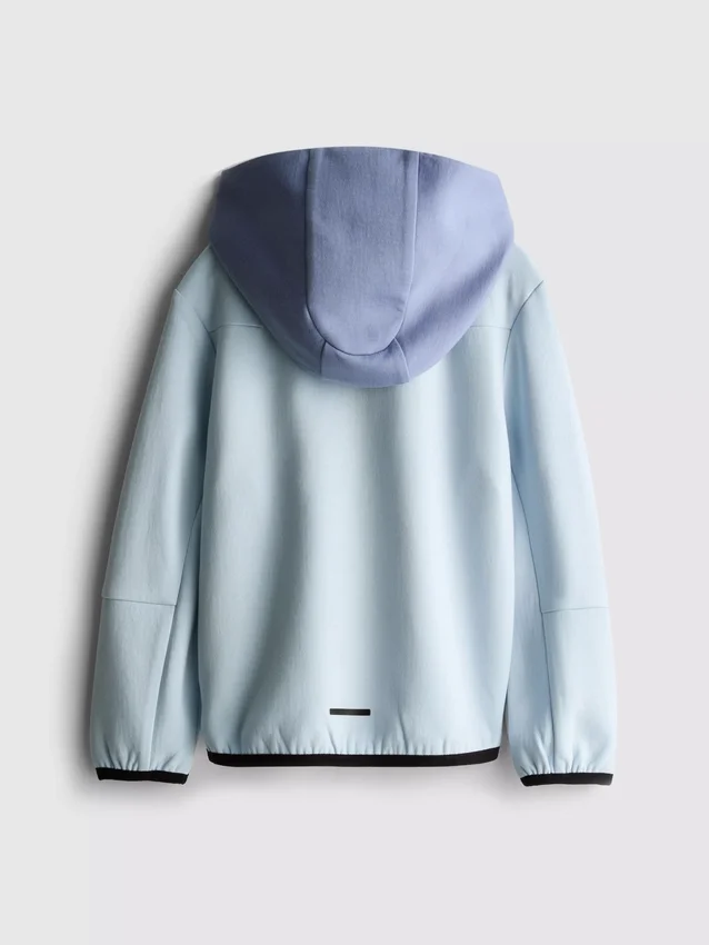 Bonded zip hoodie