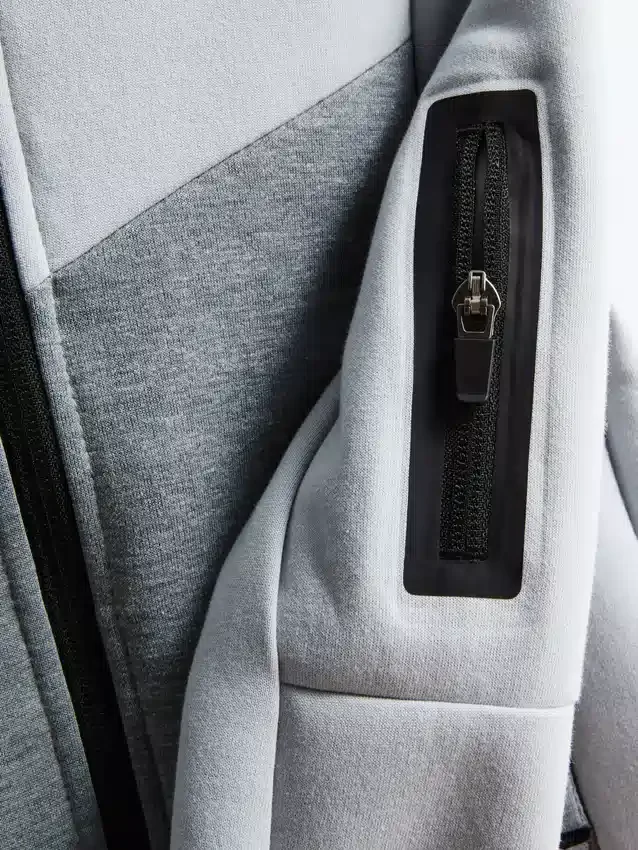 Bonded zip hoodie