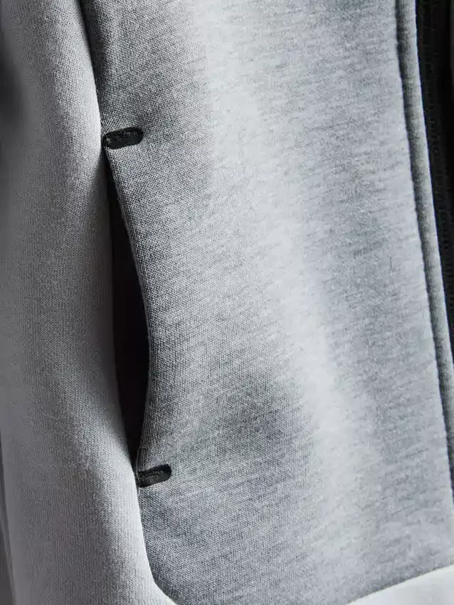 Bonded zip hoodie