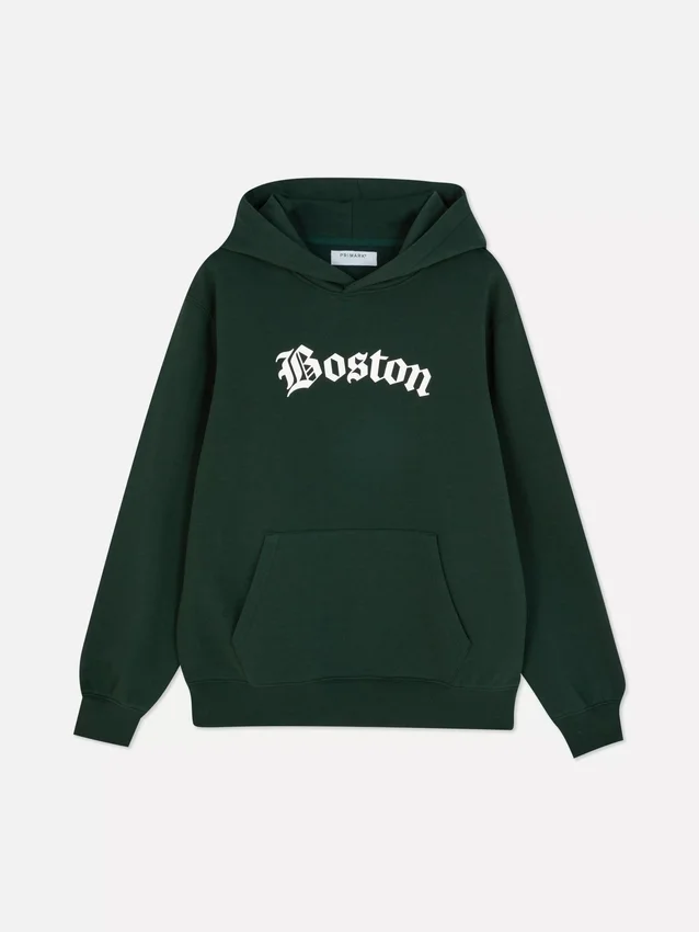 Boston graphic hoodie