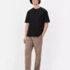 Bound-neck relaxed-fit cotton t-shirt