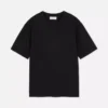 Bound-neck relaxed-fit cotton t-shirt