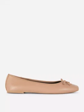 Bow ballerina flats