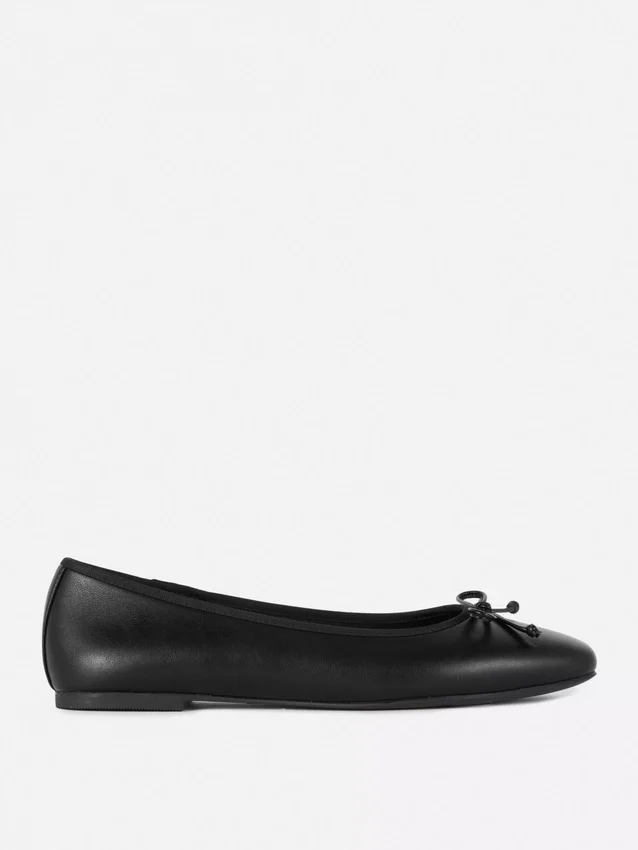 Bow ballerina flats