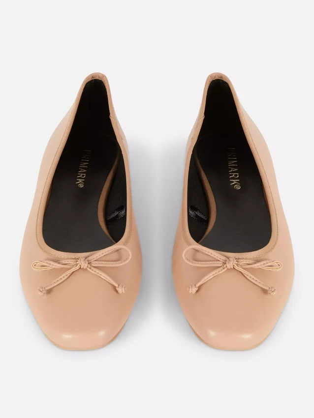 Bow ballerina flats