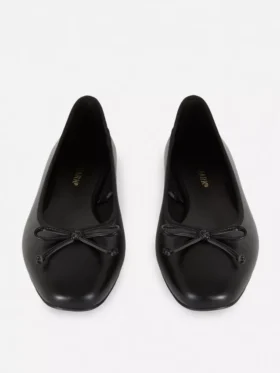 Bow ballerina flats