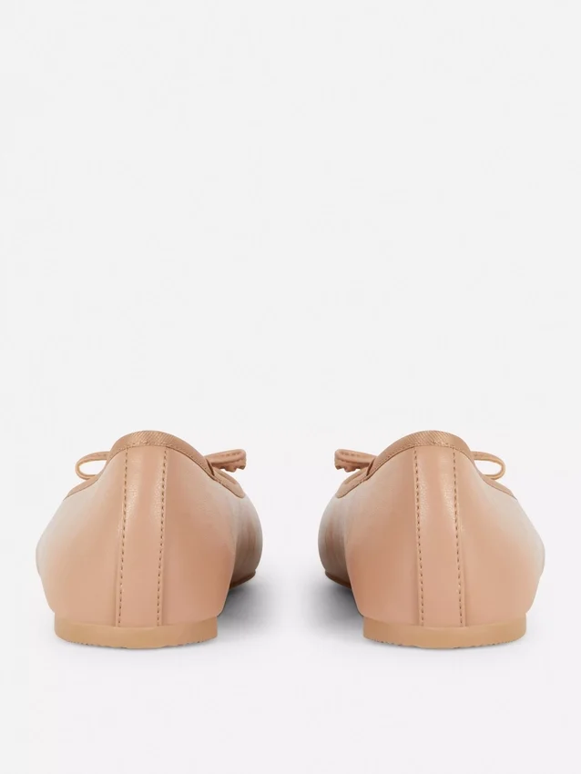Bow ballerina flats