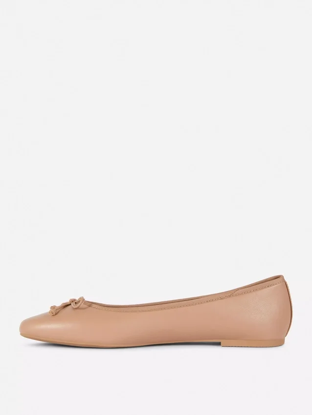 Bow ballerina flats
