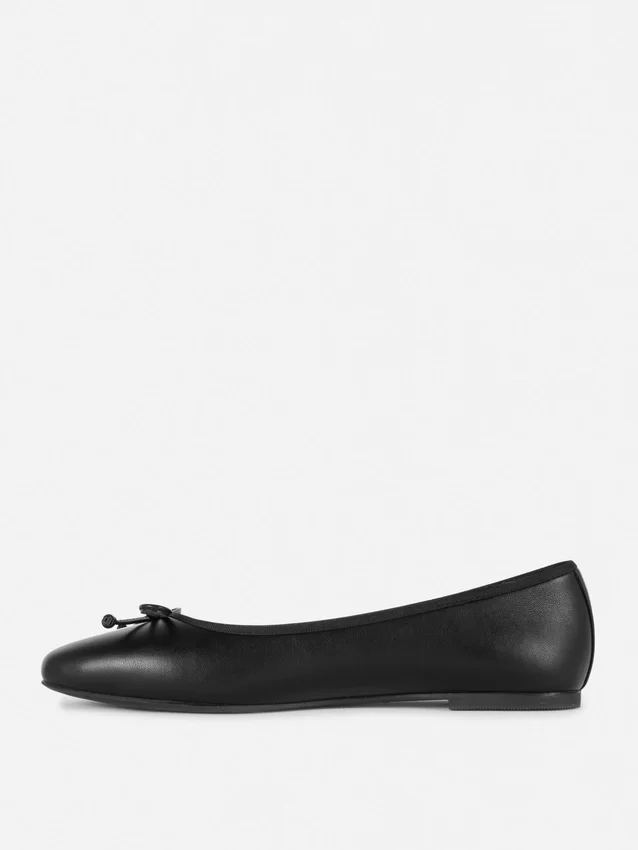 Bow ballerina flats