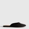 Bow detail ballerina mule sandals