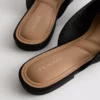 Bow detail ballerina mule sandals
