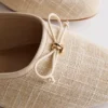 Bow detail ballerina mule sandals
