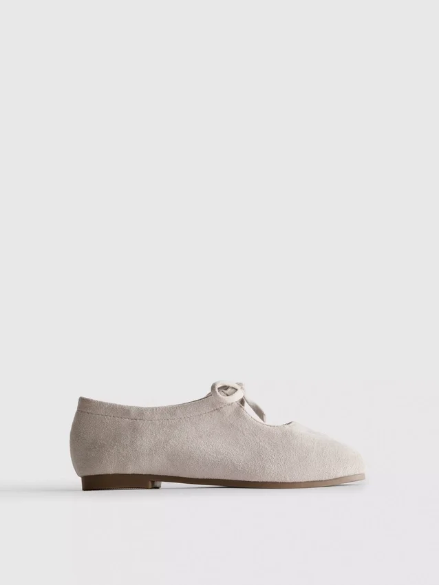 Bow-detail ballet flats