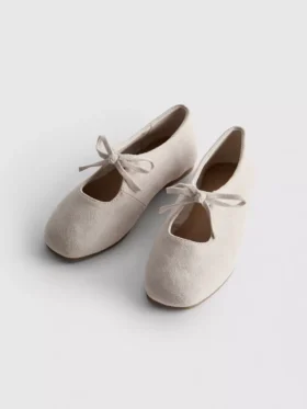 Bow-detail ballet flats